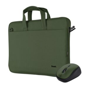 Nešiojamojo kompiuterio krepšys Trust  NB CASE BOLOGNA 16" +MOUSE SET/GREEN 24989 