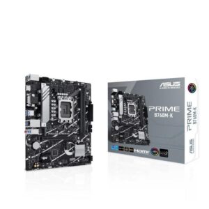 Motherboard for Intel processors Asus  Mainboard||Intel B760 Express|LGA1700|Micro-ATX|Memory DDR5|Memory slots 2|2xPCI-Express 4.0 1x|1xPCI-Express 4.0 16x|2xM.2|1x15pin D-sub|1xHDMI|2xUSB 2.0|4xUSB 3.2|1xPS/2|1xRJ45|3xAudio port|PRIMEB760M-K 