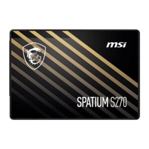 Hard drive SSD MSI  SSD||SPATIUM S270|240GB|SATA|3D NAND|Write speed 400 MBytes/sec|Read speed 500 MBytes/sec|2,5"|TBW 250 TB|MTBF 2000000 hours|S78-440N070-P83 