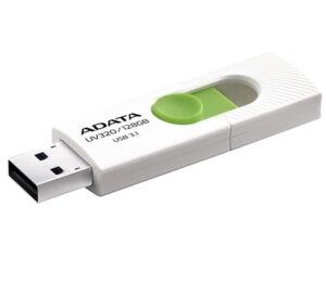 USB atmintinė ADATA  MEMORY DRIVE FLASH USB3 128GB/WHITE AUV320-128G-RWHGN 