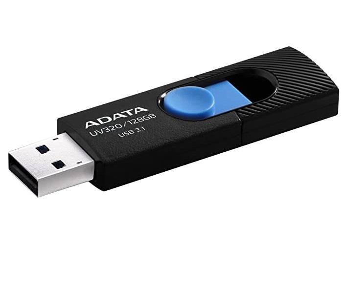 Flash drive ADATA MEMORY DRIVE FLASH USB3 128GB/BLACK AUV320-128G-RBKBL