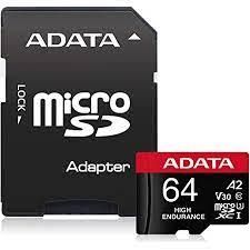 Other Computer Accessory ADATA  MEMORY MICRO SDXC 64GB W/ADAP./AUSDX64GUI3V30SHA2-RA1 