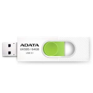 USB atmintinė ADATA  MEMORY DRIVE FLASH USB3.1 64GB/WHITE AUV320-64G-RWHGN 