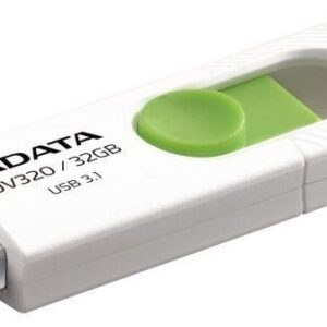 Flash drive ADATA  MEMORY DRIVE FLASH USB3.1 32GB/WHITE AUV320-32G-RWHGN 