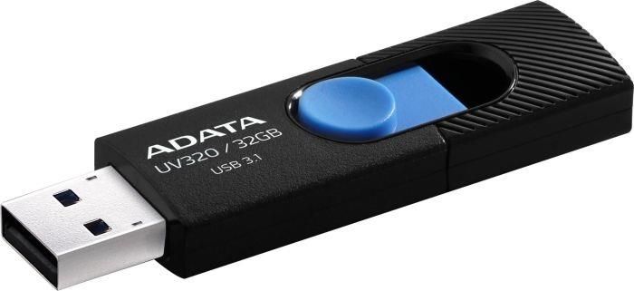 Flash drive ADATA MEMORY DRIVE FLASH USB3.1 32GB/BLACK AUV320-32G-RBKBL