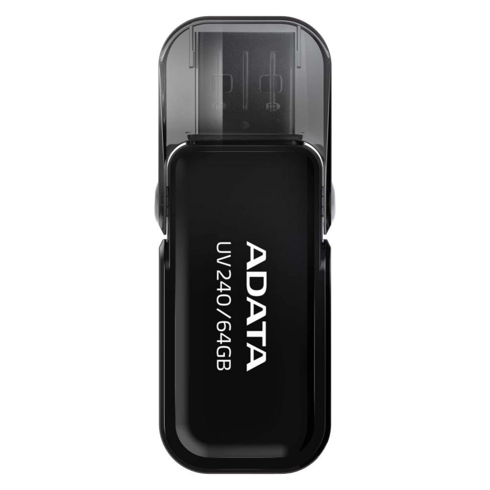Flash drive ADATA MEMORY DRIVE FLASH USB2 64GB/BLACK AUV240-64G-RBK