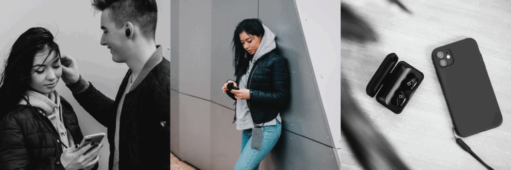 Bezvadu austiņas Evelatus 2020 Extra Bass Earbuds (melnas)