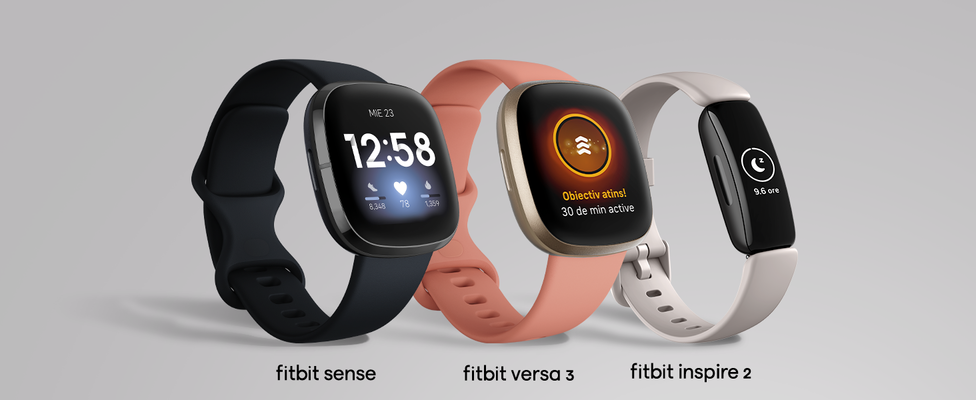 Fitbit Sense, Fitbit Versa 3 un Fitbit Inspire 2