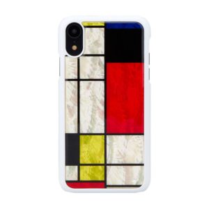 Dėklai Ikins Apple SmartPhone case iPhone XR mondrian white 