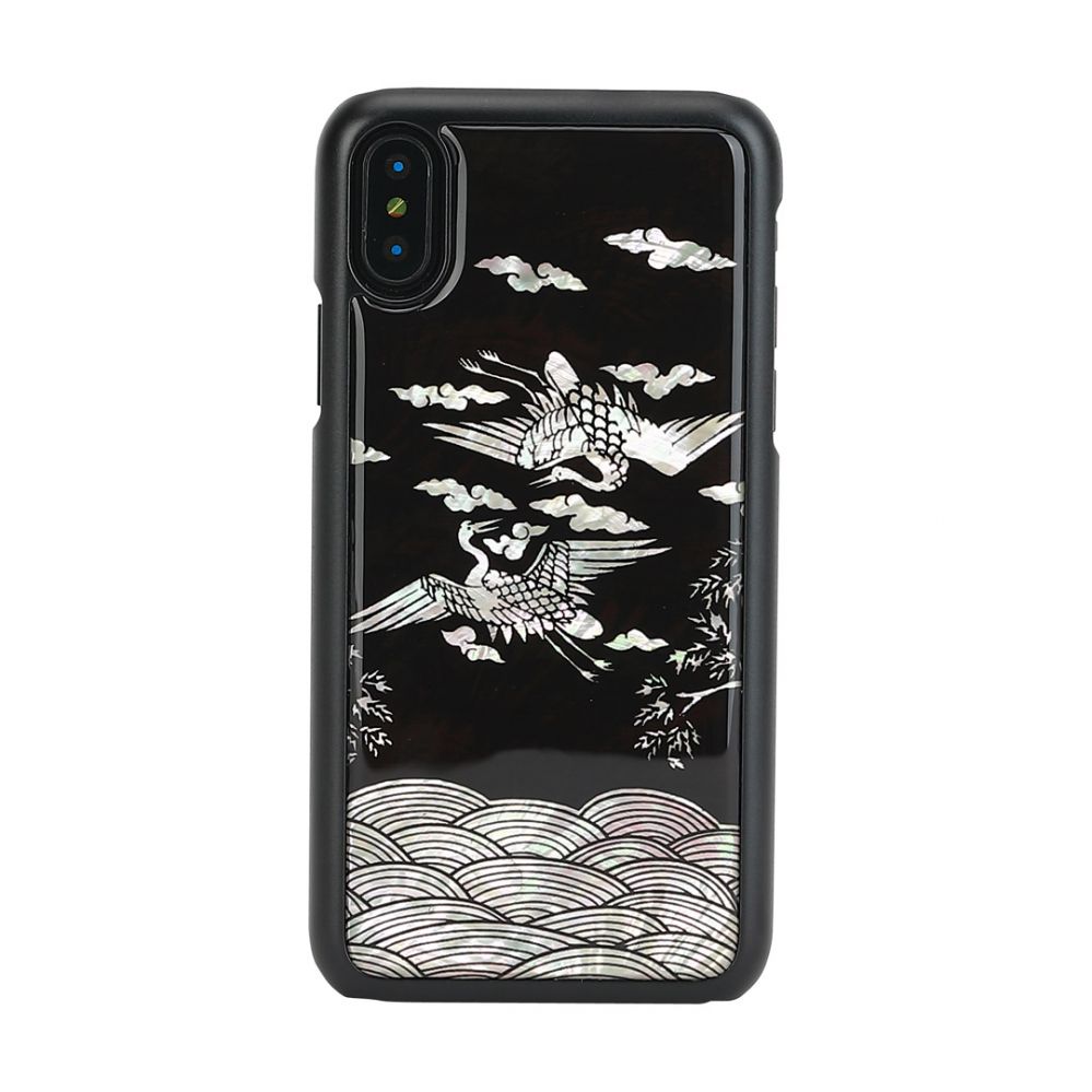 Maciņi Ikins Apple SmartPhone case iPhone XS/S crane black