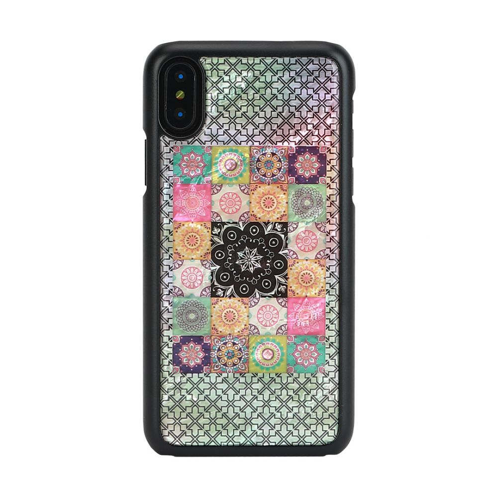 Ümbrised Ikins Apple SmartPhone case iPhone XS/S flower garden black
