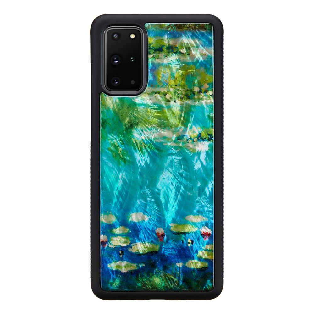 Ümbrised Ikins Samsung case for Samsung Galaxy S20+ water lilies black
