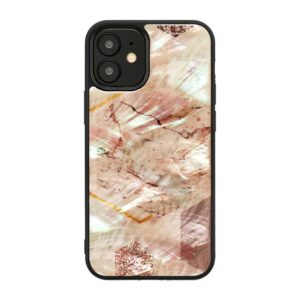 Dėklai Ikins Apple case for Apple iPhone 12 mini pink marble 