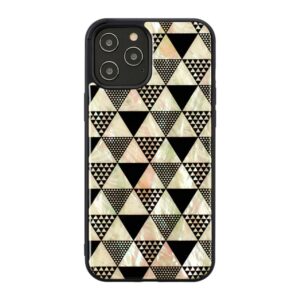 Aizmugurējais vāciņš Ikins Apple case for Apple iPhone 12 Pro Max pyramid black 