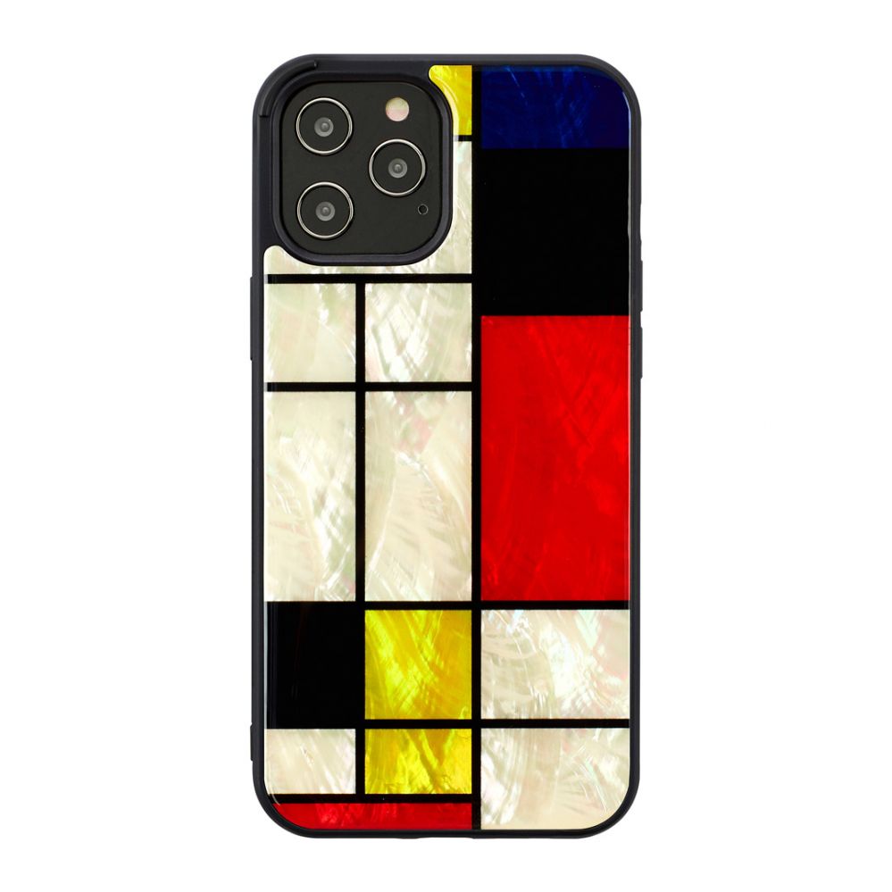 Maciņi Ikins Apple case for Apple iPhone 12 Pro Max mondrian black
