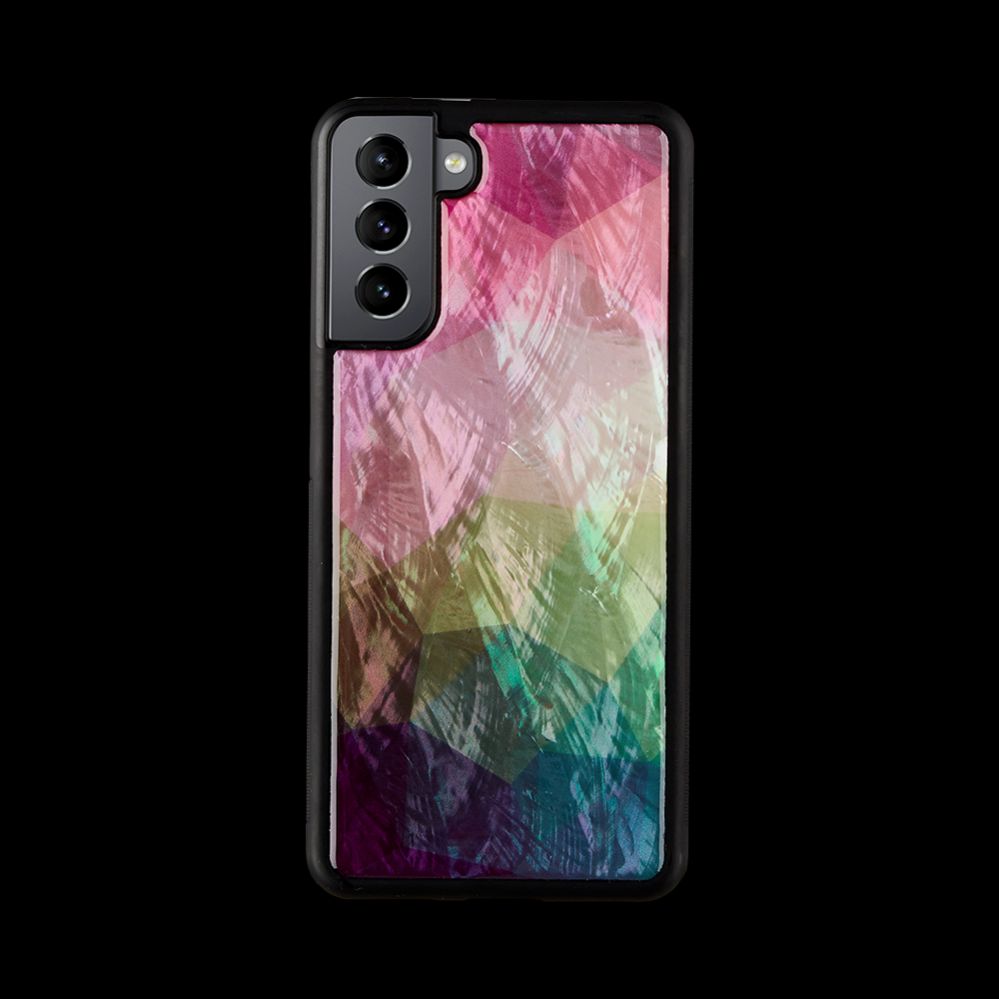 Ümbrised Ikins case for Samsung Galaxy S21+ water flower black