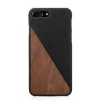 Ümbrised Woodcessories  EcoSplit Wooden+Leather iPhone 7+ / 8+  Walnut/black eco249 