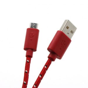 Įkrovikliai ir kabeliai Sbox  USB->Micro USB 1M USB-1031R red 