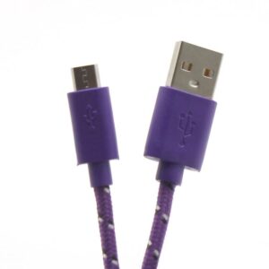 Įkrovikliai ir kabeliai Sbox  USB->Micro USB 1M USB-1031U purple 