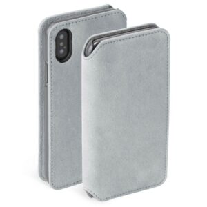 Maciņi Krusell Apple Broby 4 Card SlimWallet Apple iPhone XS Max light grey 