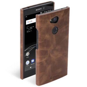 Dėklai Krusell  Sunne Cover Sony Xperia L2 vintage cognac 