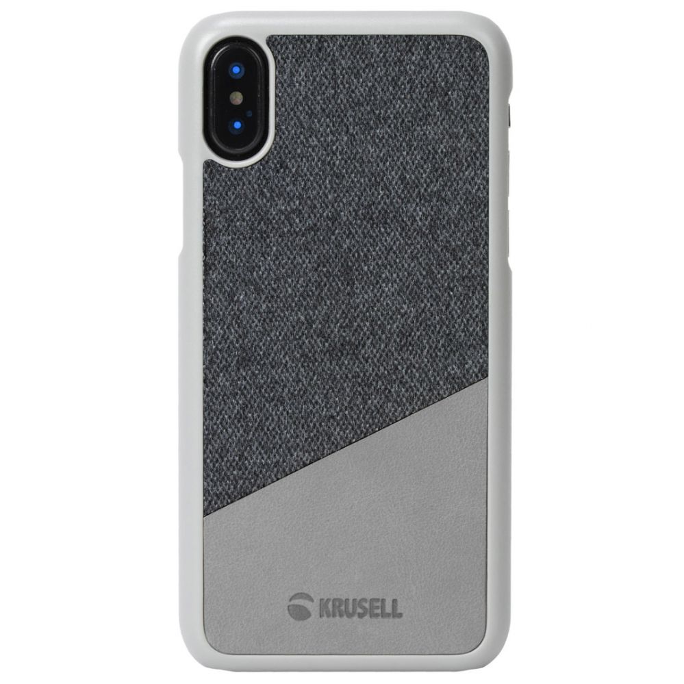 Maciņi Krusell Apple Tanum Cover Apple iPhone XS grey