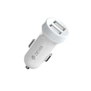 Aksesuarai automobiliui Devia  Smart series car charger suit for Lightning (5V3.1A,2USB) white 