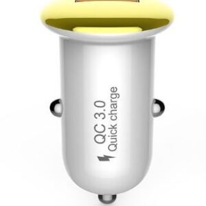 Auto tarvikud Devia  Mushroom series car charger (QC3.0-18W) gold