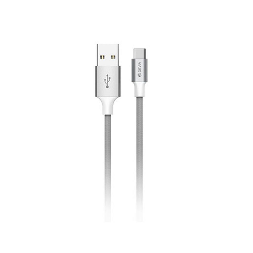 Cable Devia Pheez Series Cable Set for type-c 3 Pack (25CM,1M,2M) gray