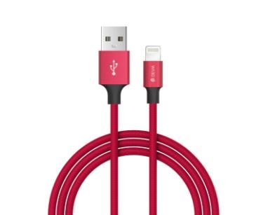 Cables and wires Devia Pheez series USB-C TO Lightning cable 1M red