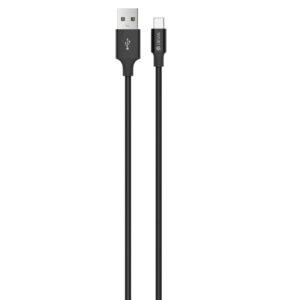 Lādēšanas ierīces un kabeļi Devia  Pheez Series Cable for Type-C (5V 2.4A,1M) black 