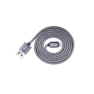 Зарядные устройства и провода Devia  Fashion Series Cable for Lightning (MFi, 2.4A 1.2M) grey 