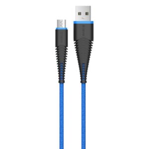 Cable Devia  Fish 1 Series Cable for Micro USB (5V 2.4A,1.5M) blue