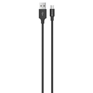 Lādēšanas ierīces un kabeļi Devia  Pheez Series Cable for Micro USB (5V 2.4A,1M) black