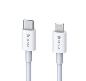 Lādēšanas ierīces un kabeļi Devia  Smart Series PD Cable for Tyep-C to Lightning (MFI) 18W white