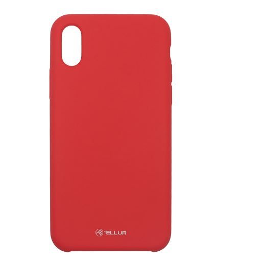 Back panel cover Tellur Apple Cover Liquide Silicone for iPhone XS red