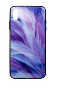 Maciņi Tellur Apple Cover Glass print for iPhone XS MAX feather 