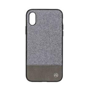 Maciņi Tellur Apple Cover Synthetic Leather Glitter II for iPhone X/XS silver 