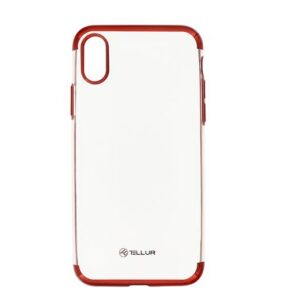 Ümbrised Tellur Apple Cover Silicone Electroplated for iPhone X/XS red 