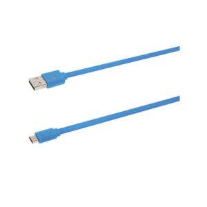 Lādēšanas ierīces un kabeļi Tellur  Data cable, USB to Micro USB, 1m blue 