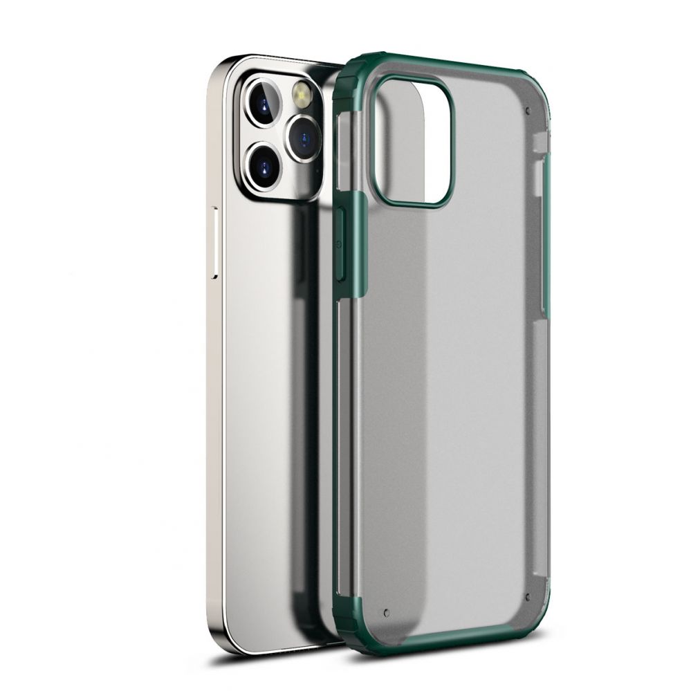 Back panel cover Devia Apple Pioneer shockproof case iPhone 12 Pro Max green