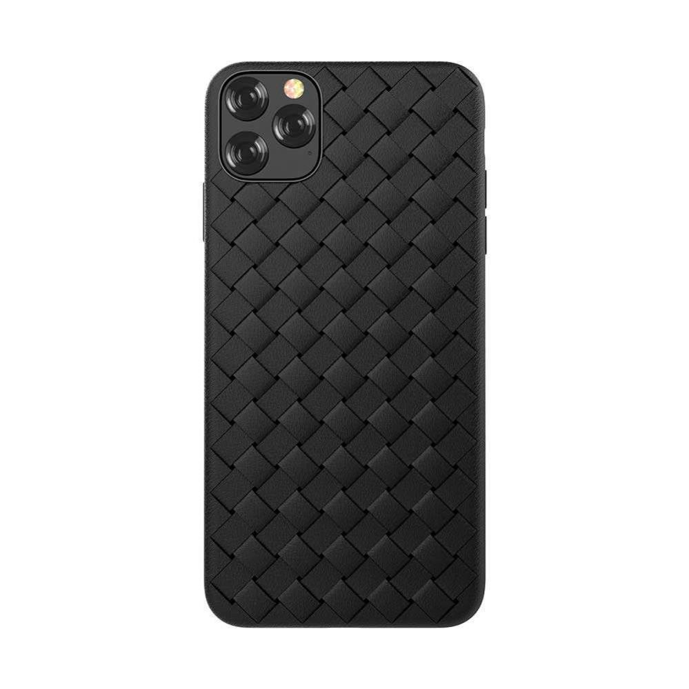 Maciņi Devia Apple Woven Pattern Design Soft Case iPhone 11 Pro black