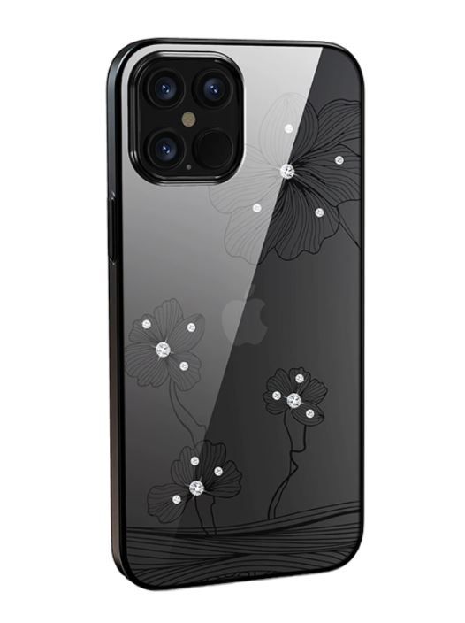 Maciņi Devia Crystal Flora case iPhone 12 Pro Max black