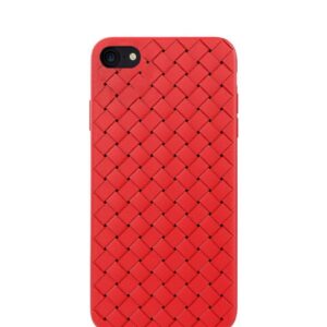 Dėklai Devia  Woven Pattern Design Soft Case iPhone SE2 red