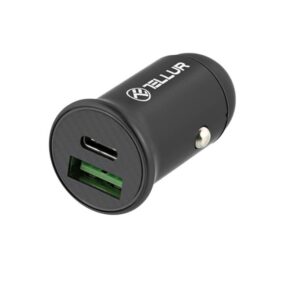 Aksesuarai automobiliui Tellur  Car Charger PD60W QC30W FCC7 black 