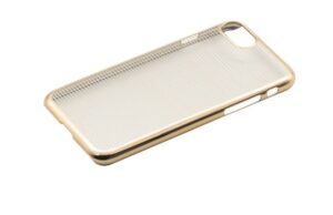 Maciņi Tellur Apple Cover Hard Case for iPhone 7 Horizontal Stripes gold 