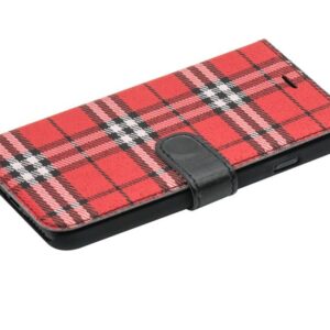 Maciņi Tellur Apple Book case Bimaterial for iPhone 7 black/red 