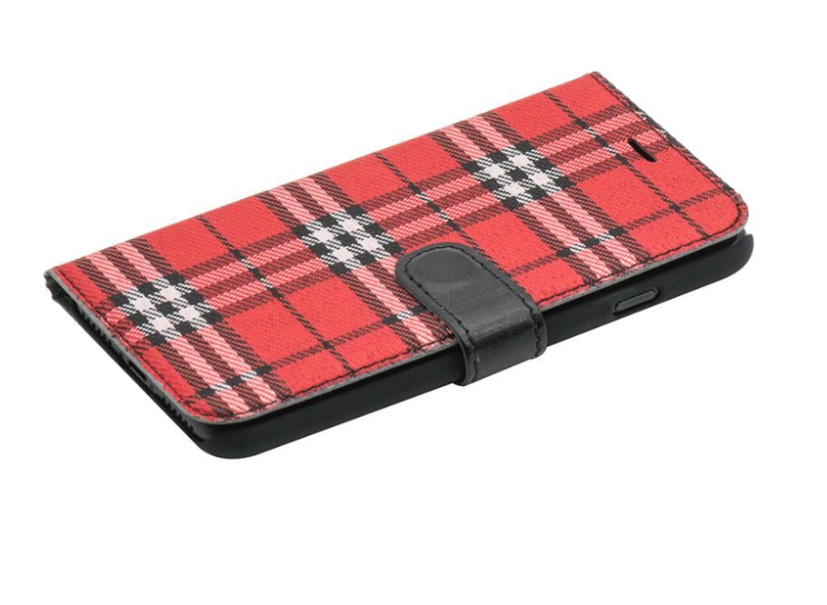 Maciņi Tellur Apple Book case Bimaterial for iPhone 7 black/red