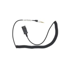 Lādēšanas ierīces un kabeļi Tellur  QD to Jack 3.5mm 4 pole adapter cable 2.95m black 