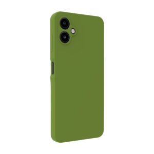 Back panel cover Evelatus Samsung Galaxy A06 5G Premium Magnetic Soft Touch Silicone Case Army Green